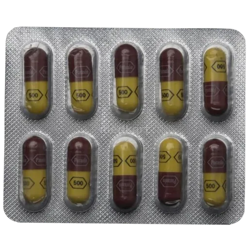 paraxin 500mg capsule 10's